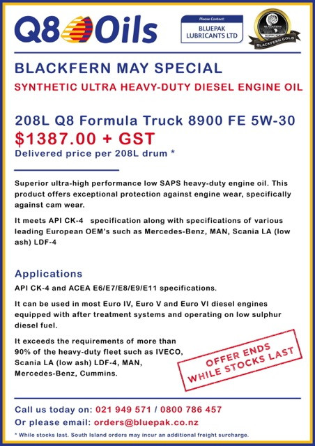 208L Q8 Formula Truck 8900 FE 5W-30